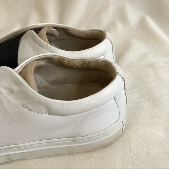 Daniel Essa white black tan pink leather slip on sneakers size 39 or US 8.5 - Picture 6 of 14